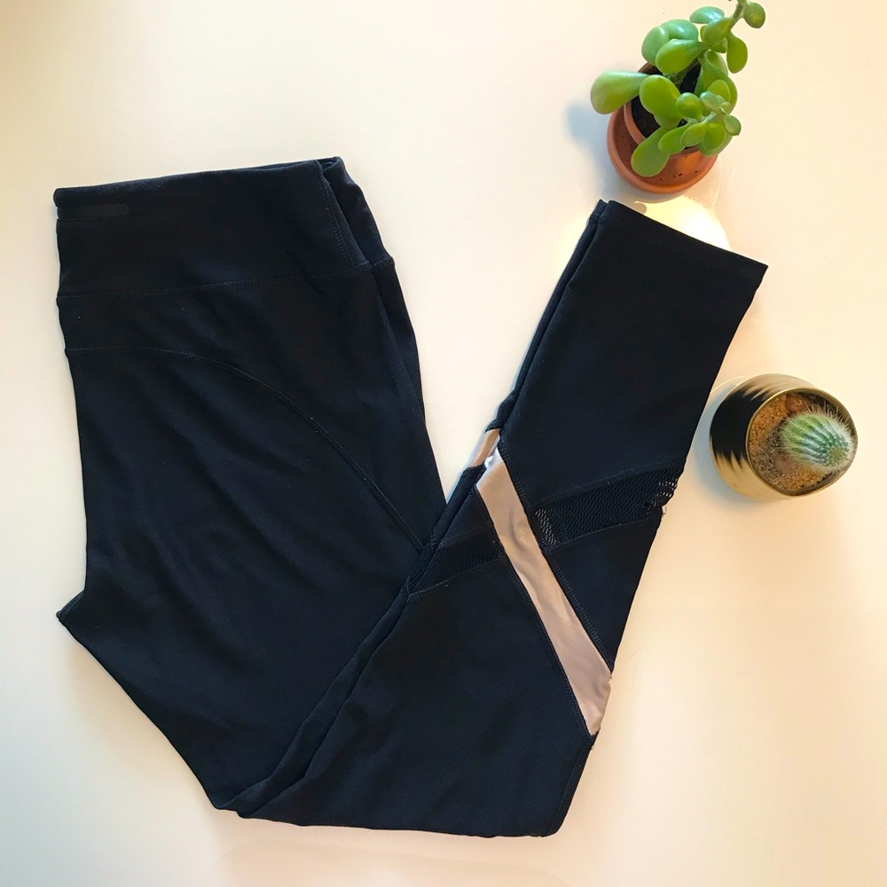 Black Leggings with mesh details